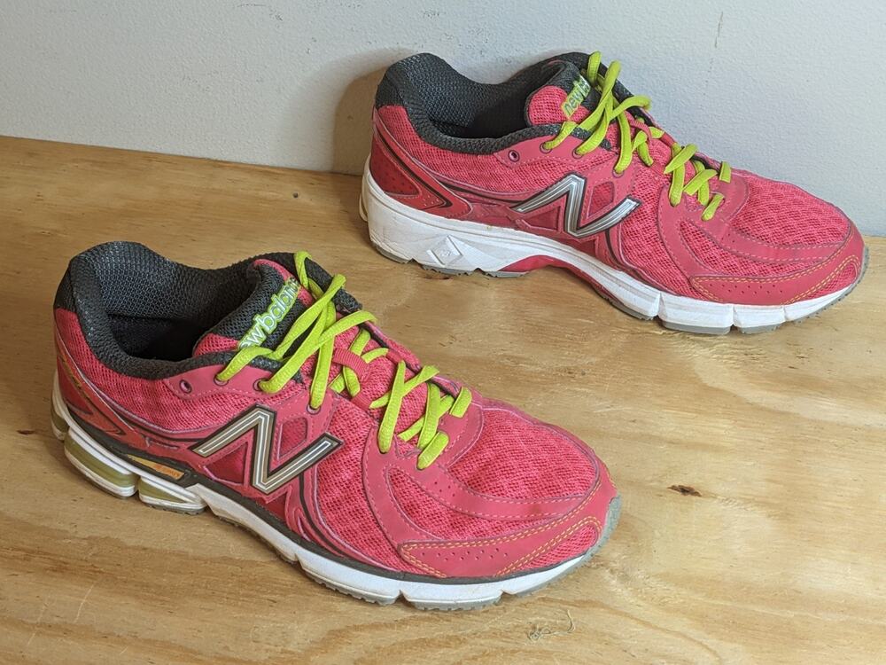 Vtg New Balance 780v2 Women's 9.5 D Wide W780PB2 Red Pink Shoes Made USA 26.5cm